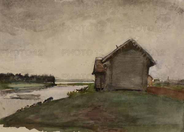 Gray Day 1898 Serov Valentin (1865-1911) Watercolour on paper