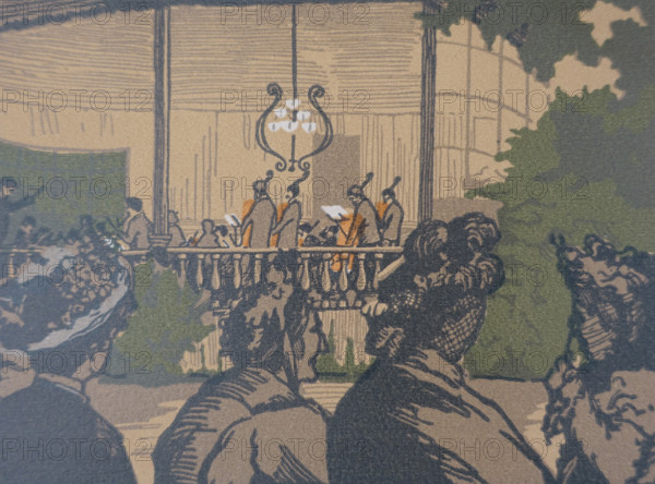 Pavlovsk Variety stage 1924 Ostroumova-Lebedeva Anna Petrovna (1871-1955)