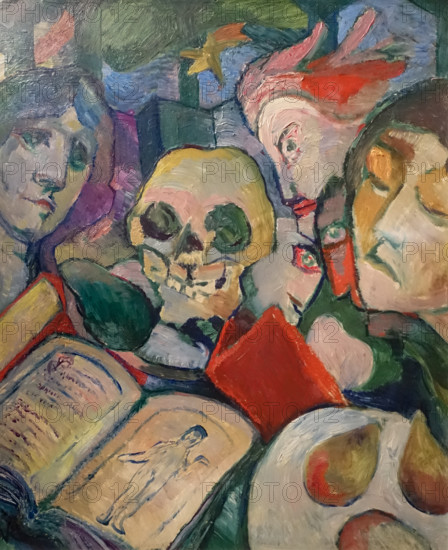 Still life with a skull 1920 Nikolai Pavlovich Ryabushinsky (1876/1877-1951)