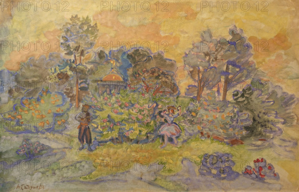 Dance on the Lawn 1910 Nikolay Sapunov (1880-1912)