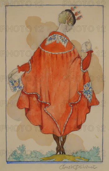 Theatrical costume design 1910s Sergei Sudeikin (1882-1946)