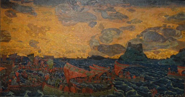 Battle 1906 Roerich Nicholas Konstantinovich (1874-1947)