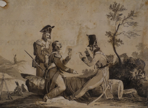 Soldiers playing cards Not earlier than 1818 Emile Jean Horace Vernet (1789-1863)