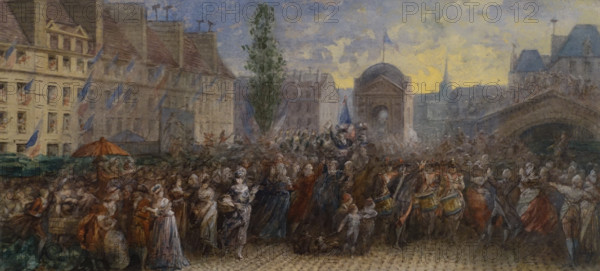 Proclamation of the Republic, September 21, 1792 Joseph Navlet (1821-1889)