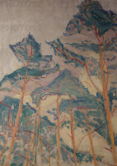 Pine Trees Oranienbaum 1911 Mikhail Vasilyevich Matyushin (1861-1934)