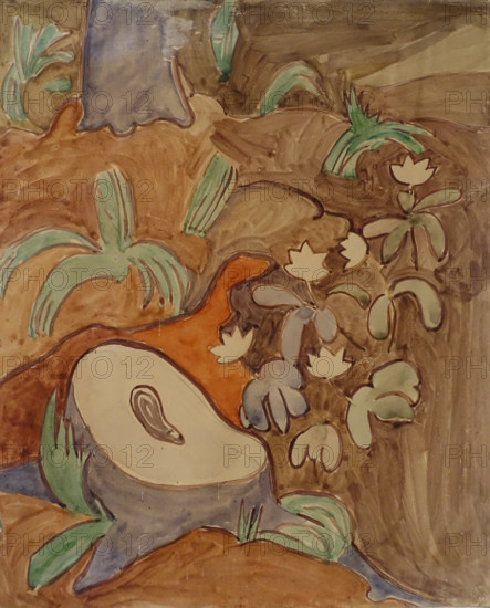 Tree stump 1906 Elena Genrikhovna Guro (1877-1913)