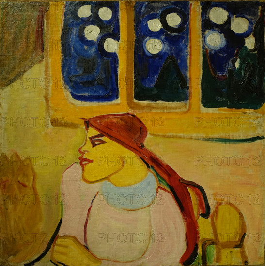 Woman in a Headscarf Scandinavian Princess 1910 Guro Elena (1877-1913)