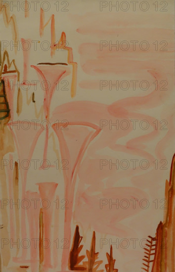 Pink Flowers 1910s Elena Genrikhovna Guro (1877-1913)