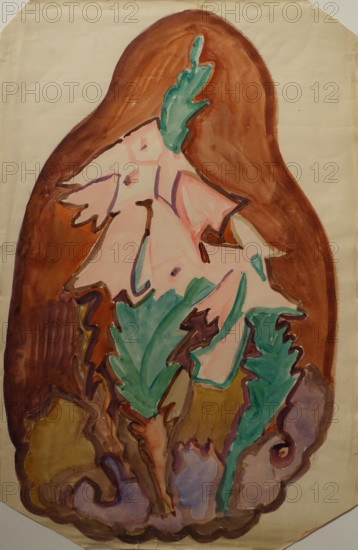 Composition with flowers 1911-1912 Elena Genrikhovna Guro (1877-1913)