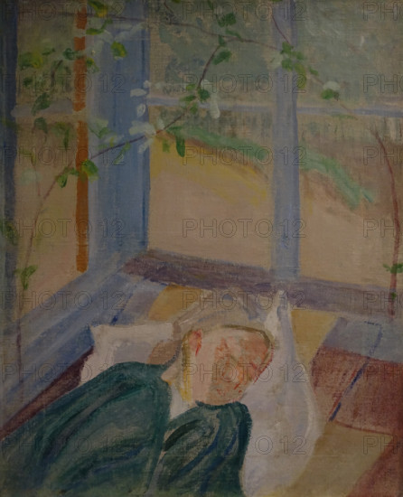 Portrait of Elena Guro (1877-1913), the artist's wife 1912 Mikhail Vasilyevich Matyushin (1861-1934)