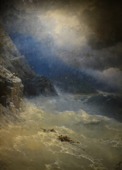 Storm at Cape Aya 1899 Aivazovsky Ivan Konstantinovich (1817-1900)