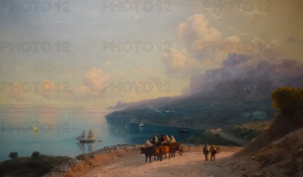 Seashore (Crimean coast near Mount Ai-Petri) 1890 Aivazovsky Ivan Konstantinovich (1817-1900)