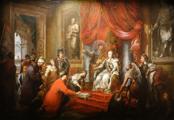 Catherine II Gives Laws to Taurida 1791  Hüne (Hühne) Andreas Caspar (1749–1813)