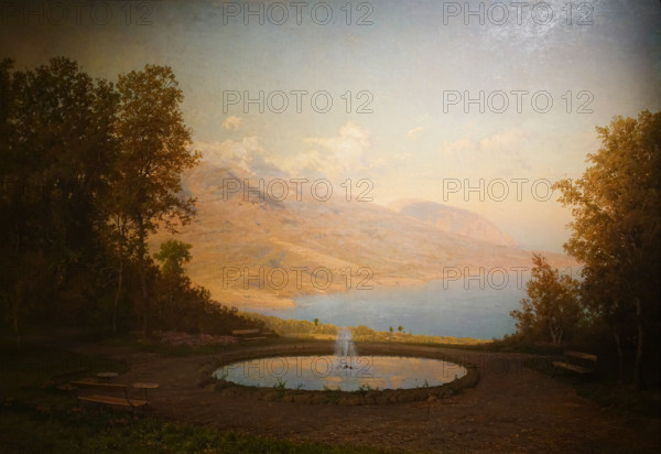 Eriklik Fountain Crimea 1872 Oil on canvas Vasiliev Fyodor Aleksandrovich (1850-1873)