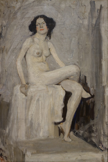 Seated Model in Valentin Serov's Studio 1903-1905 Mashkov Ilya Ivanovich (1881-1944)