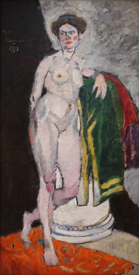 Model at the pedestal 1908 Mashkov Ilya Ivanovich (1881-1944)