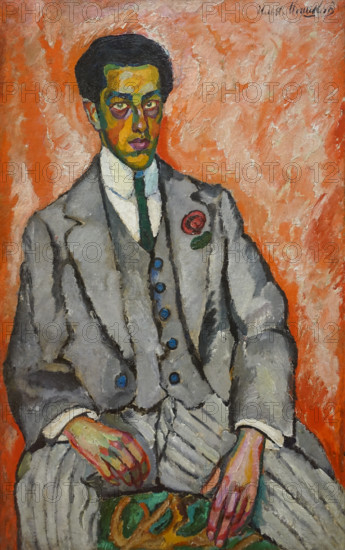 Portrait of Yefrem Kurland 1909 Mashkov Ilya Ivanovich (1881-1944)