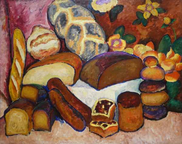 Breads Still Life 1912 Mashkov Ilya Ivanovich (1881-1944)