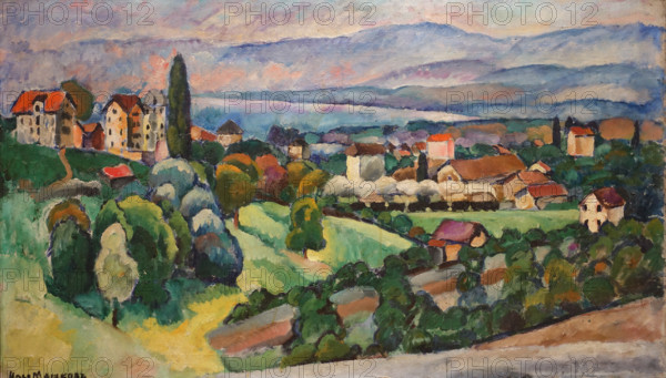 Landscape Lausanne 1914 Mashkov Ilya Ivanovich (1881-1944)