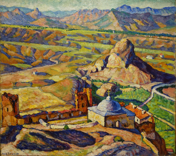 A View of the Genoese Fortress in Sudak 1917 Mashkov Ilya Ivanovich (1881-1944)