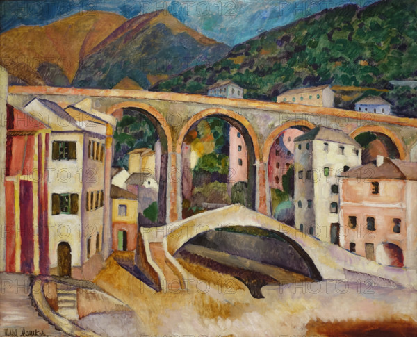 Italy Nervi Landscape with an Aqueduct 1913 Mashkov Ilya Ivanovich (1881-1944)