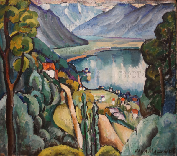 Lake Geneva Glion 1914 Mashkov Ilya Ivanovich (1881-1944)