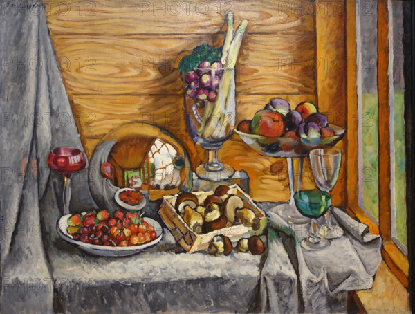 Still Life with Mushrooms 1915 Mashkov Ilya Ivanovich (1881-1944)