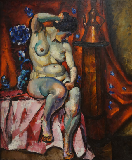 Model With a copper jug 1918 Mashkov Ilya Ivanovich (1881-1944)