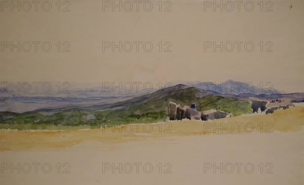 Mountains Second half of the 1840s - 1850s Ivanov Aleksander Andreevich (1806-1858) Watercolor, graphite pencil on paper