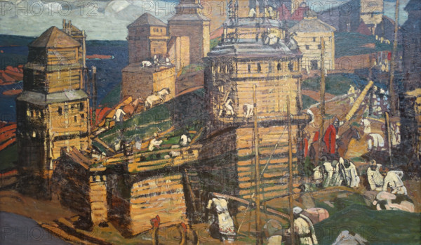 Building the City 1902 Roerich Nicholas Konstantinovich (1874-1947)