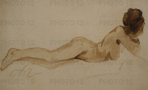 Reclined Female Model Late 1900s Anna Golubkina (1864-1927)