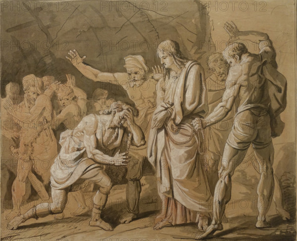 Robber's Repentance 1816 Fedor Bruni (1799-1875)