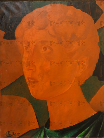 Head of a Youth Red Angel 1915 Kuzma Sergeevich Petrov-Vodkin (1878-1939)
