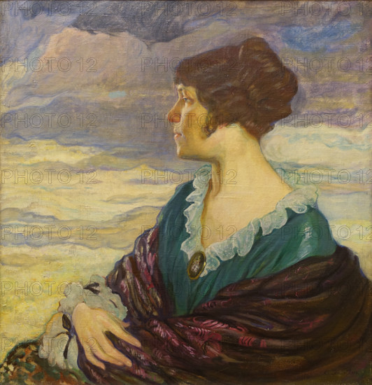 Self-portrait 1917 Olga Lyudvigovna Della-Vos-Kardovskaya (1875-1952)