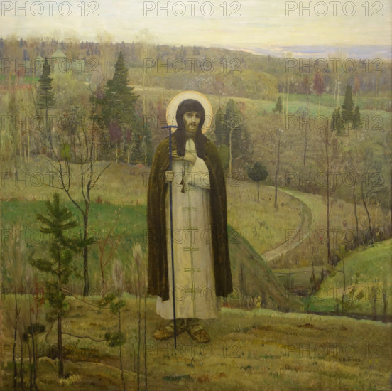 Saint Sergius of Radonezh 1900 Mikhail Vasilyevich Nesterov (1862-1942)