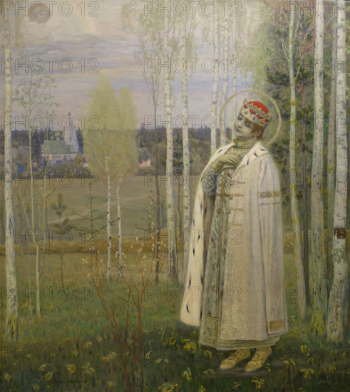 The Murdered Prince Dmitrii 1899 Mikhail Vasilyevich Nesterov (1862-1942)