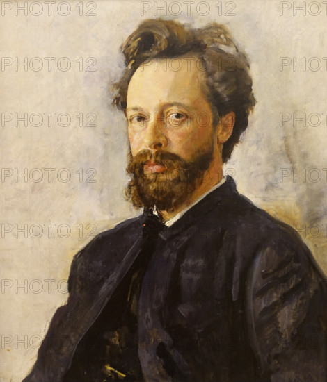 Portrait of railway engineer Semyon Petrovich Chokolov (1848-1921) 1887 Valentin Aleksandrovich Serov (1865-1911)