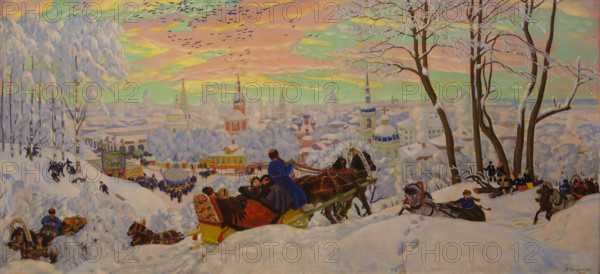 Maslenitsa 1916 Kustodiev Boris Mikhailovich (1878-1927)