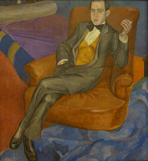 Portrait of the composer Artur Lurye (1891-1966) 1911 Lev Aleksandrovich Bruni (1894-1948)
