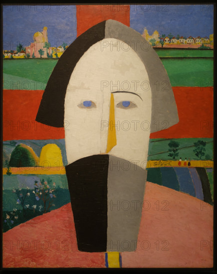 Head of a Peasant 1928-1929 Kazimir Malevich (1879-1935)