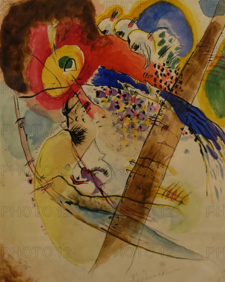 Exotic Birds 1915 Kandinsky Wassily (1866-1944) Watercolor