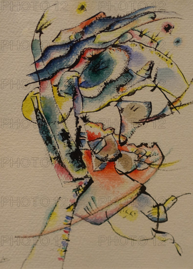 Abstract composition 1915-1917 Kandinsky Wassily (1866-1944) Watercolor