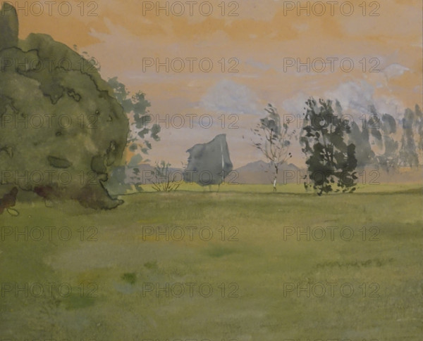 Landscape 1897 Konstantin Somov (1869-1939) Watercolour