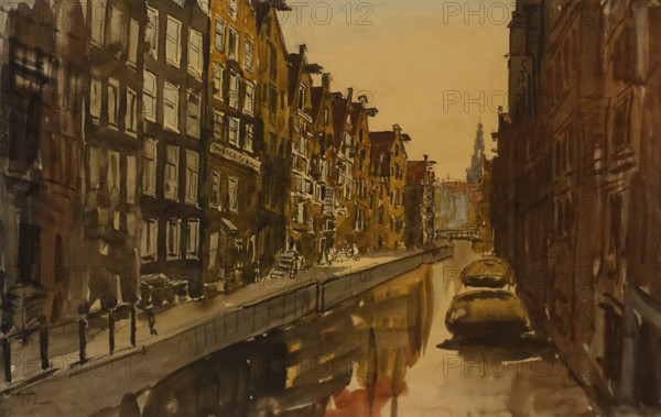 Amsterdam 1913 Anna Ostroumova-Lebedeva (1871-1955) Watercolour