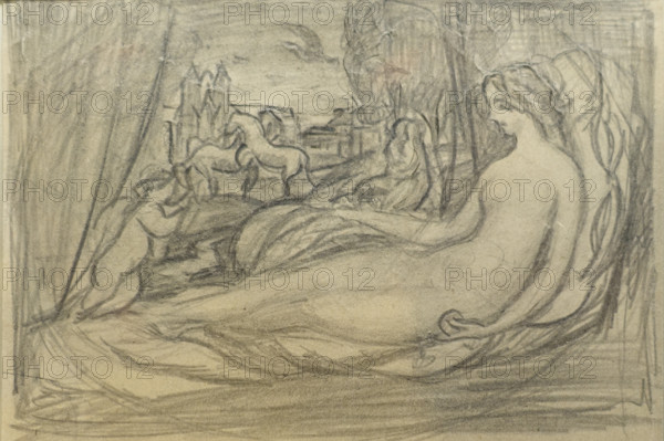 Reclining Nude Second half of 1900 Pyotr Ignatyevich Bromirsky (1886-1919/1920)