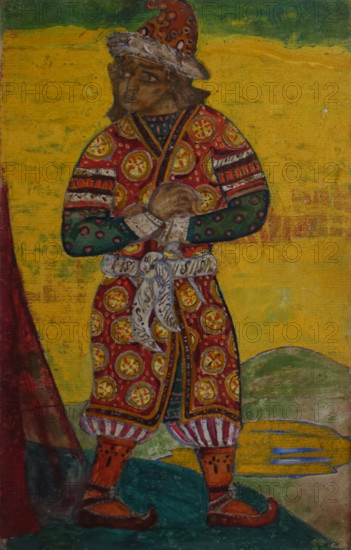 Costume sketch for Ovlur for the ballet Polovtsian Dances 1909 Roerich Nicholas Konstantinovich (1874-1947)