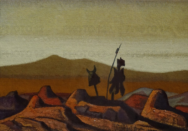 Mongolia Graves in the desert Nicholas Konstantinovich Roerich (1874-1947) 1930