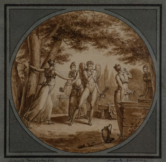 Girls playing with Cupid Auguste-Siméon Garnerey (1785-1824)