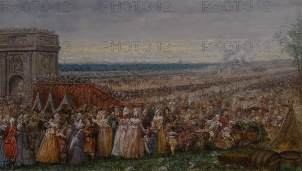 Federation Festival in Paris July 14, 1790 Joseph Navlet (1821-1889) 1880