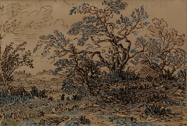 Trees Circa 1853 Théodore Rousseau (1812-1867)